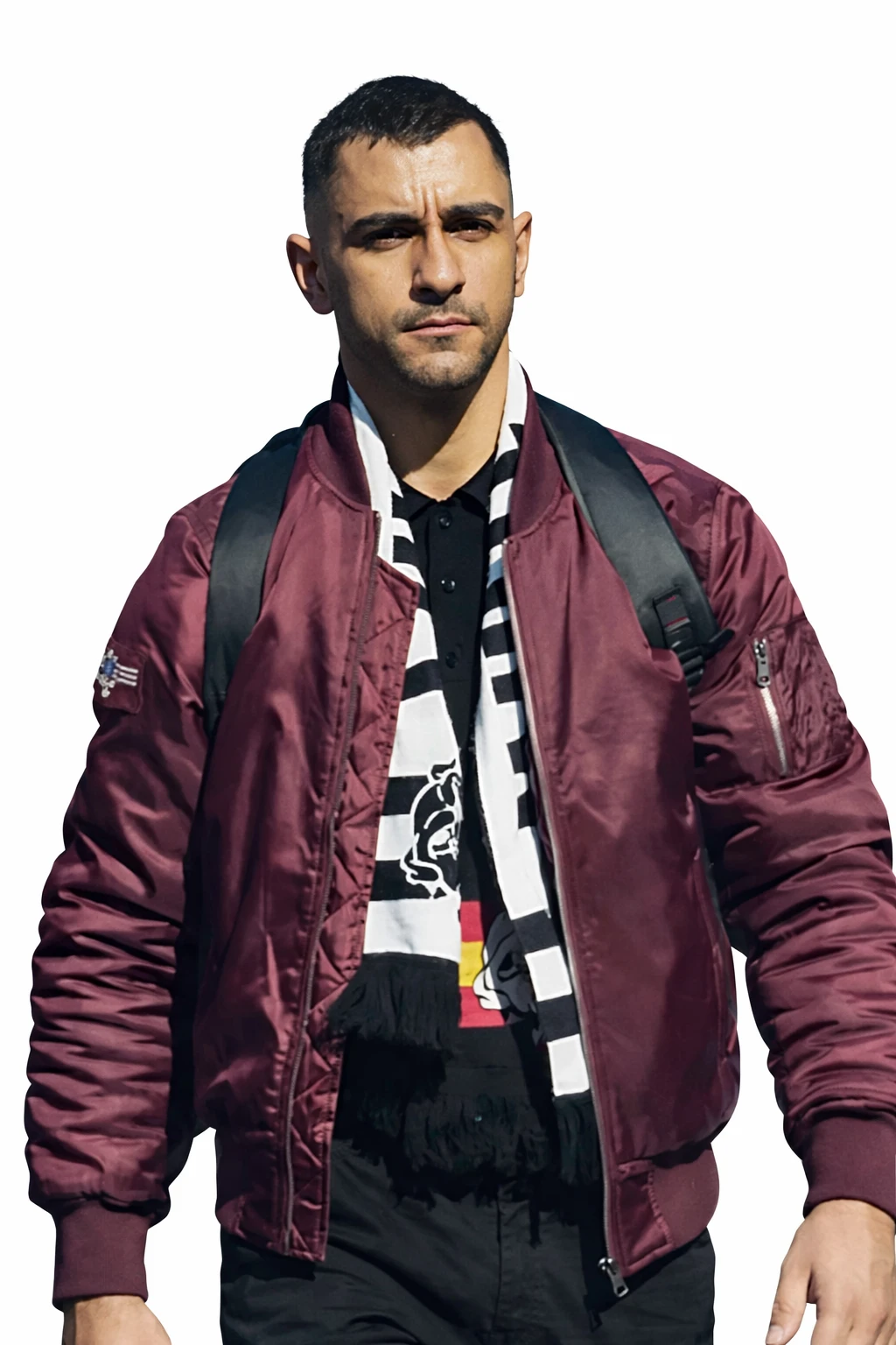 Cesar Mateo Salvador Maroon Bomber Jacket Cesar Mateo Salvador Jacket, Cesar Mateo Jacket, Maroon Bomber Jacket, Burgundy Jacket, Satin Bomber, Street Style Jacket, Celebrity Jacket, Zip Up Bomber, Men Fashion Jacket, Trendy Bomber Coat