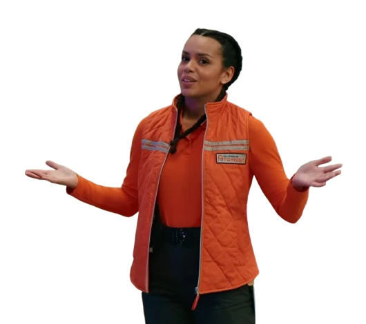 Cold Storage Georgina Campbell Orange Vest 