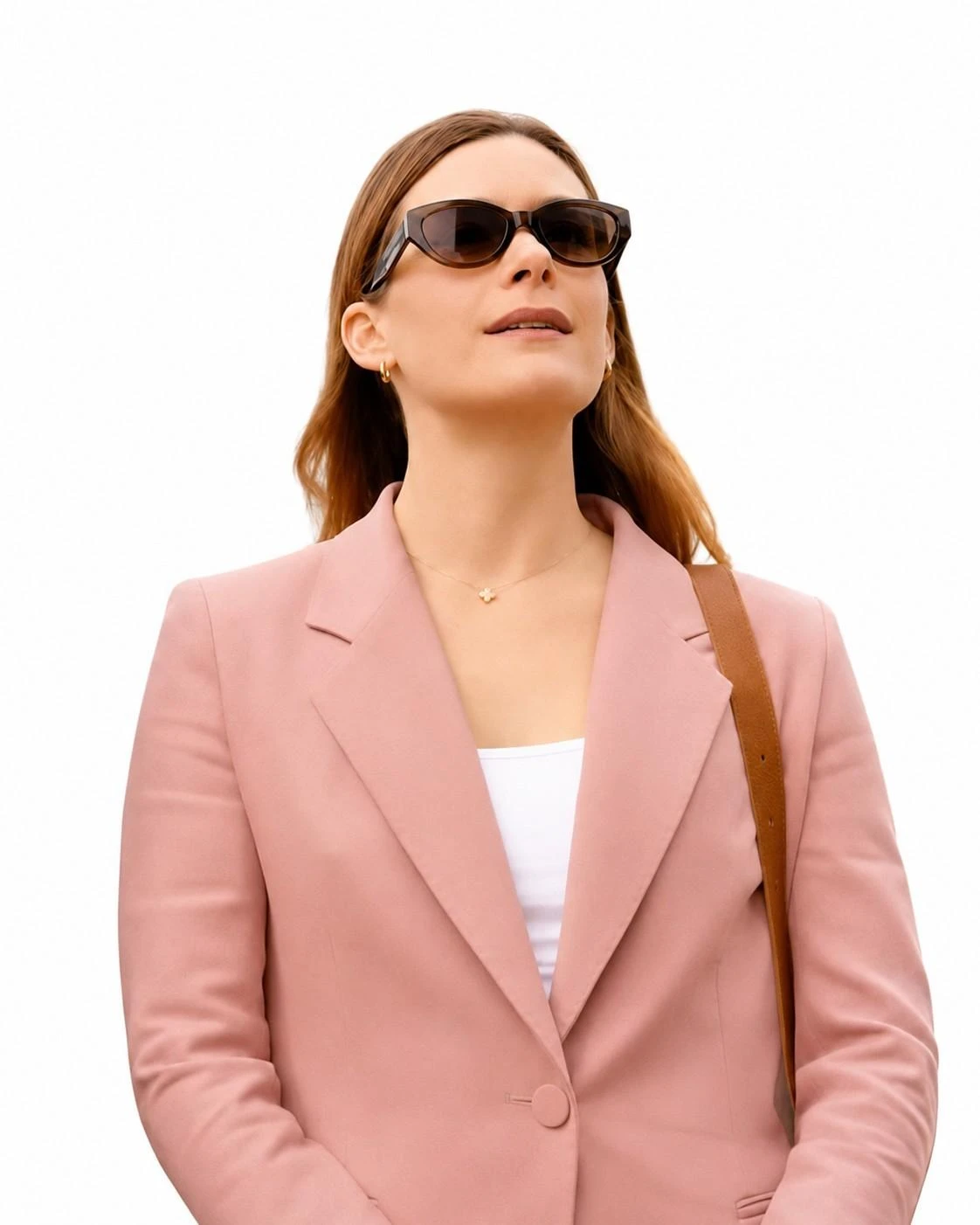 Cupertino 2026 Rachel Keller Pink Blazer Rachel Keller wearing a pink blazer in Cupertino 2026