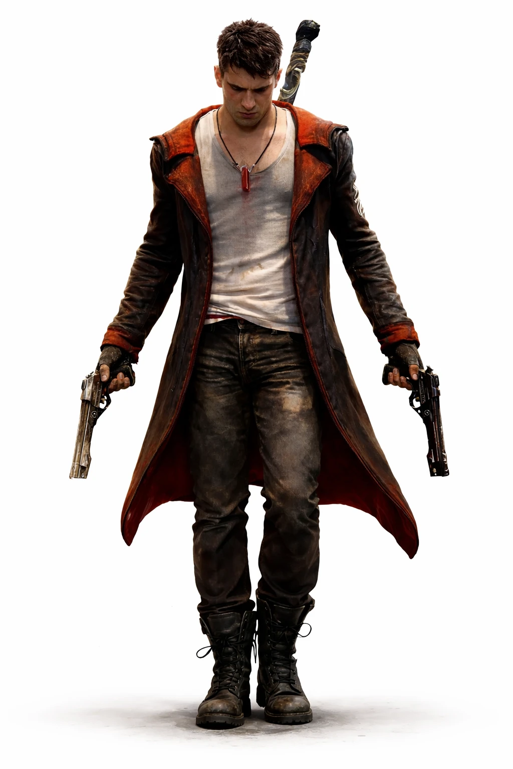 Dante Devil May Cry, Devil May Cry Coat, Dante Red Coat, Devil May Cry Jacket, Dante Cosplay Outfit, Gaming Leather Coat