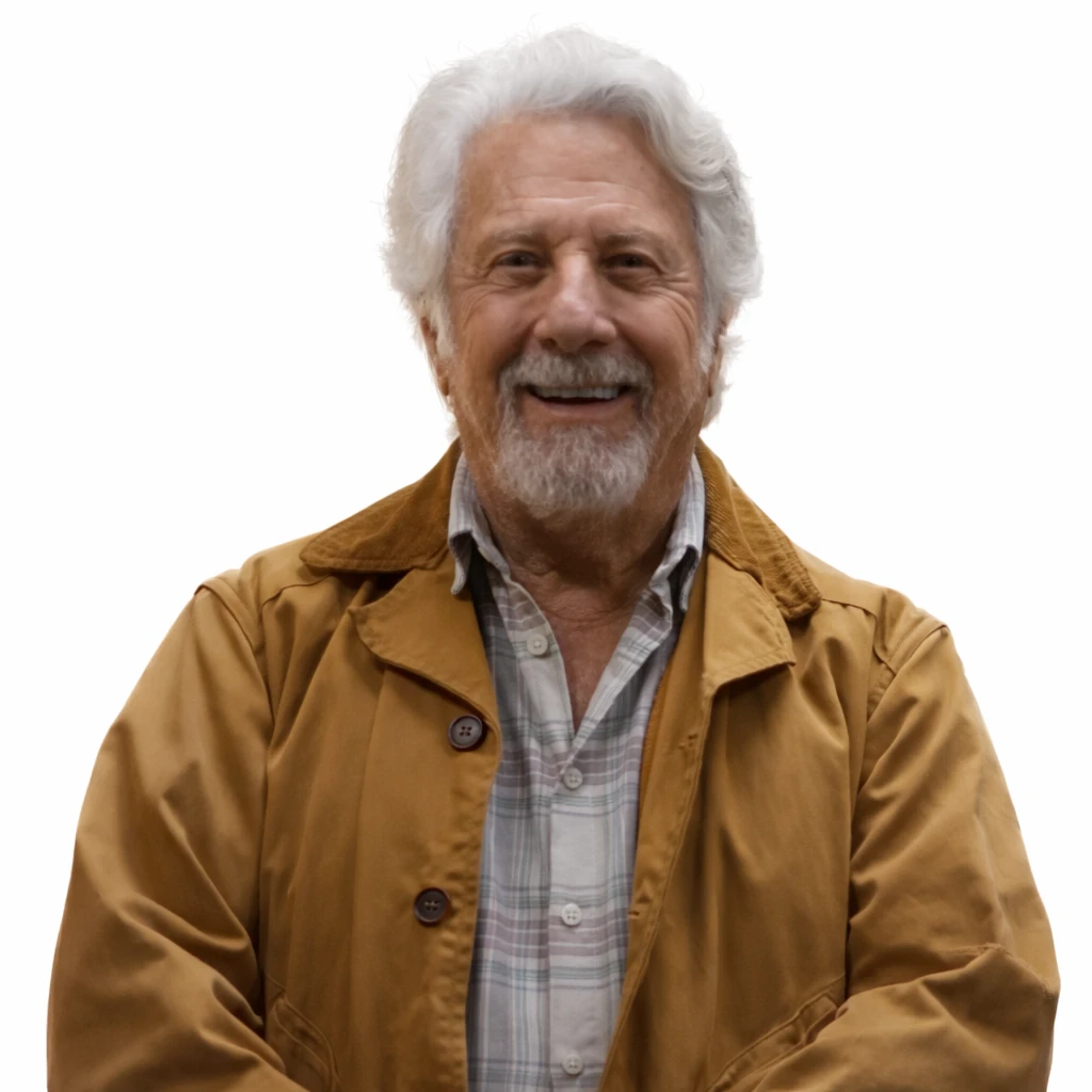 Dustin Hoffman The Tuner Brown Jacket Close View