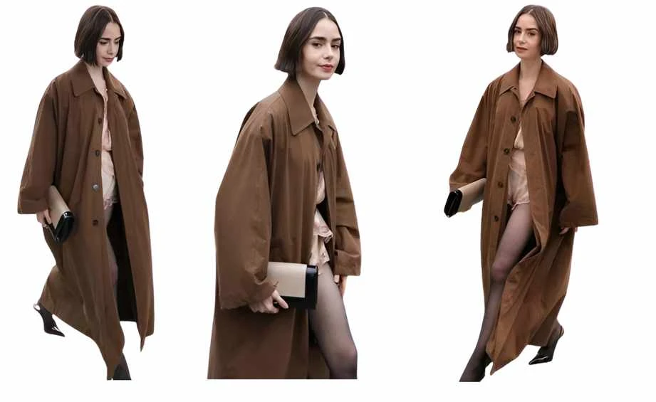 Emily in Paris Premiere Lily Collins Coat Emily in Paris Premiere Lily Collins Coat