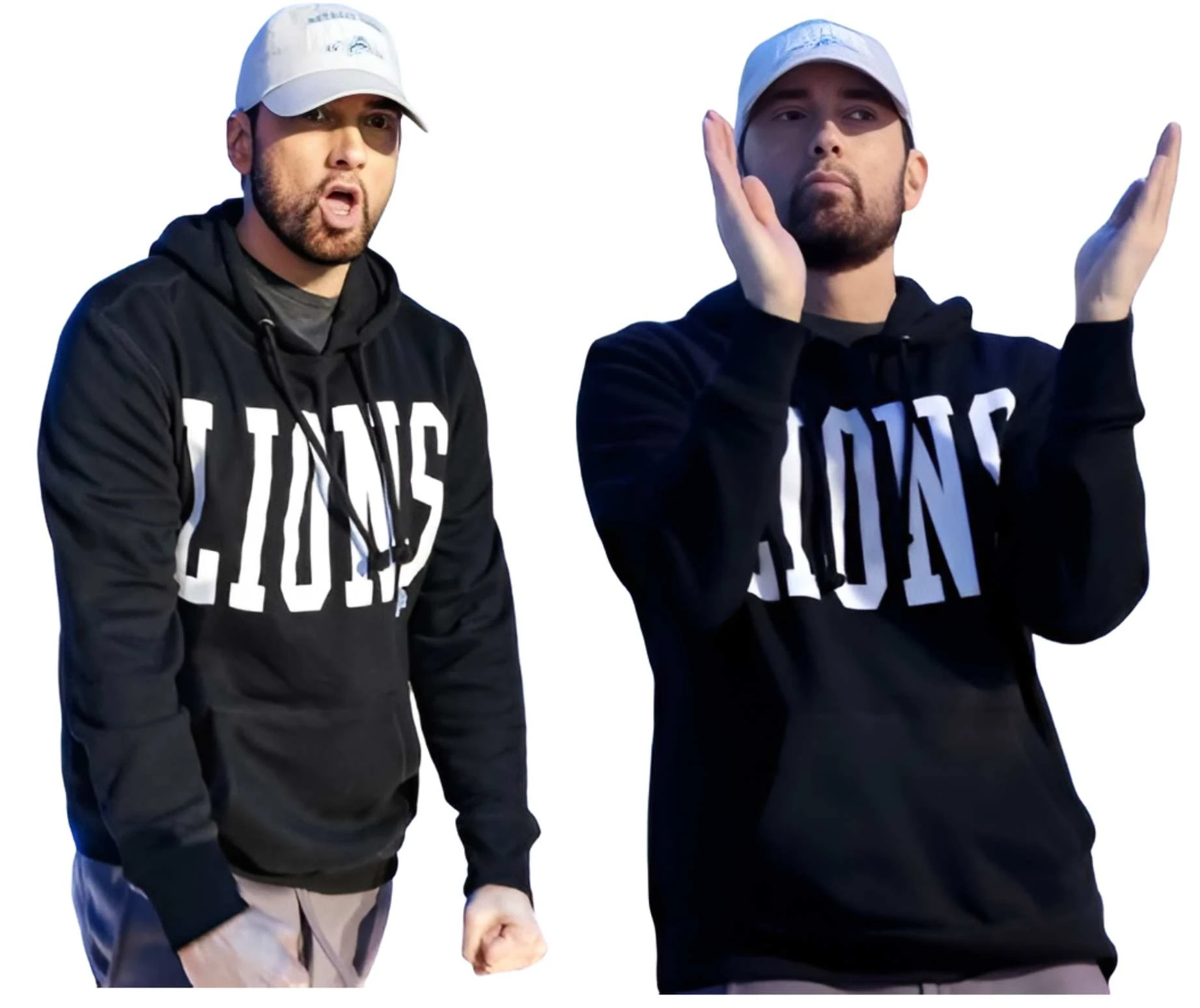 Eminem Detroit Lions Black Hoodie Eminem Detroit Lions Black Hoodie