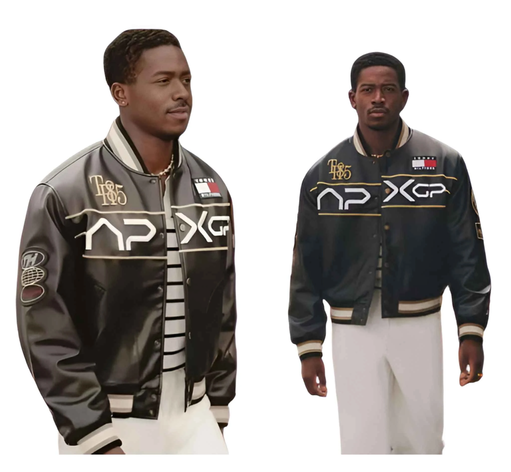 F1 Movie Damson Idris APXGP Black Varsity Jacket F1 Movie Damson Idris APXGP Black Varsity Jacket