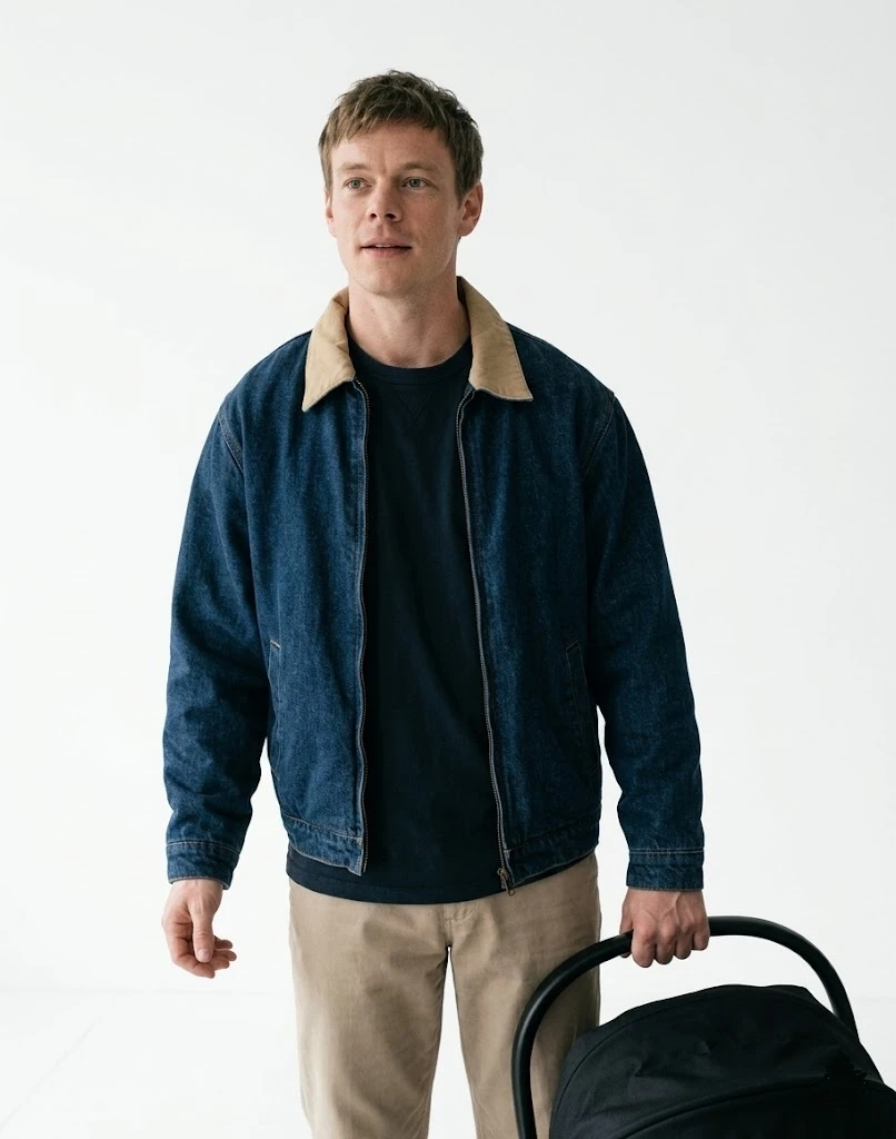 Finn Bennett Prisoner 2026 Blue Denim Jacket Casual Outfit