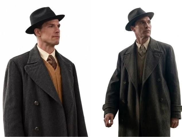 Ed Skrein Dark Grey Wool Coat from Fortitude 2026