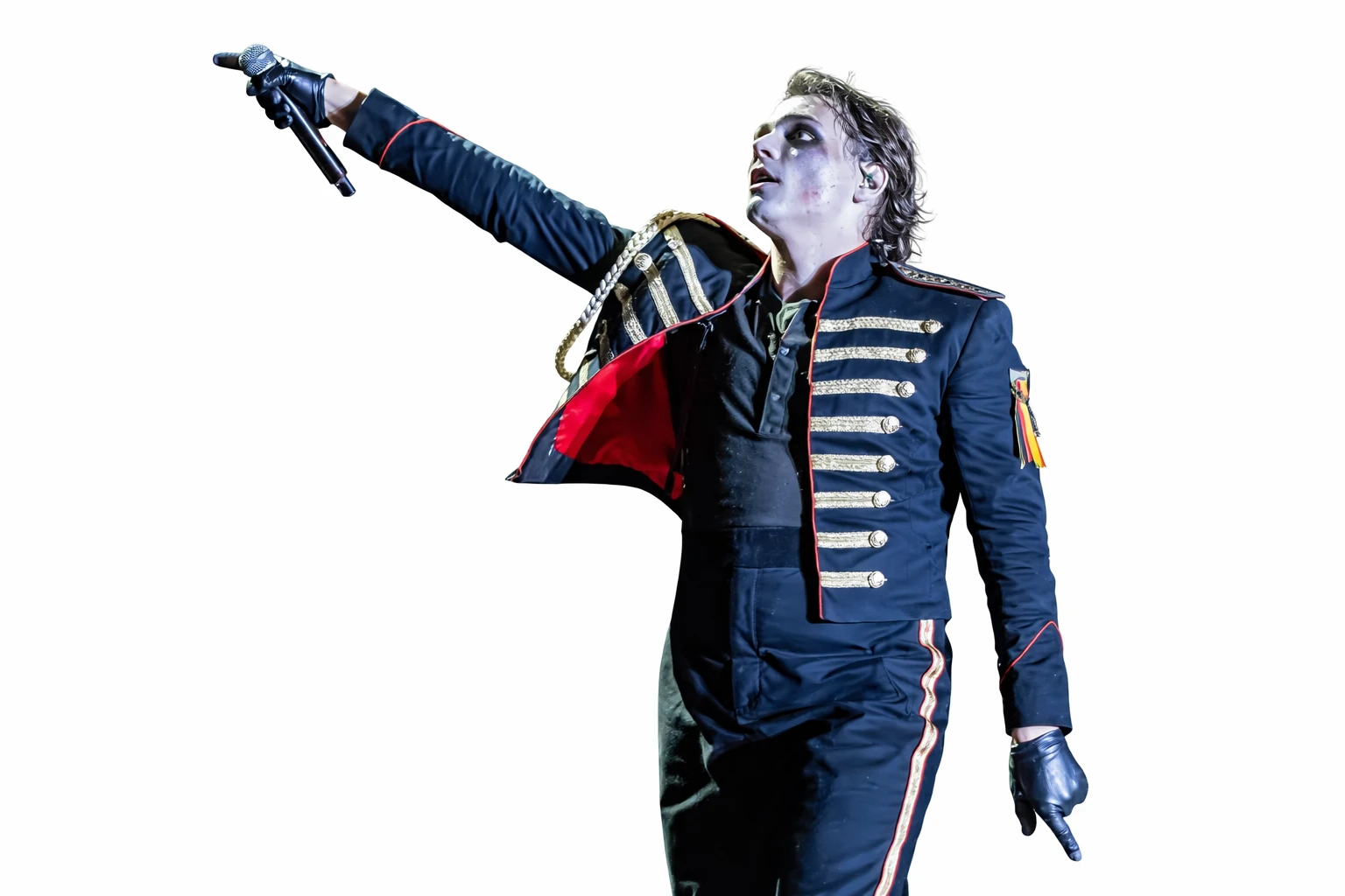 Gerard Way My Chemical Romance Black Military Jacket Costume gerard way jacket, my chemical romance jacket, black parade jacket, mcr jacket, gerard way military jacket, parade costume jacket, rock band military coat, gerard way black parade outfit, mcr costume jacket, gothic military jacket, rock concert jacket, gold braided band jacket, emo rock jacket, singer stage jacket, gerard way costume, parade band uniform jacket, black band jacket, mens military parade jacket, celebrity inspired jacket, my chemical romance costume