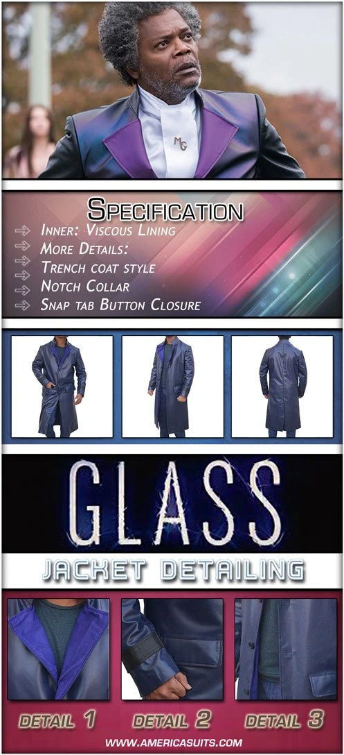 Glass Samuel Jackson Trench Coat Glass Samuel Jackson Trench Coat