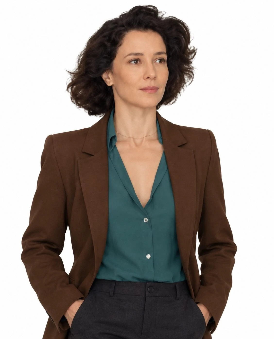 Marjorie Estiano Habeas Corpus 2026 Brown Blazer Marjorie Estiano wearing brown blazer in Habeas Corpus 2026