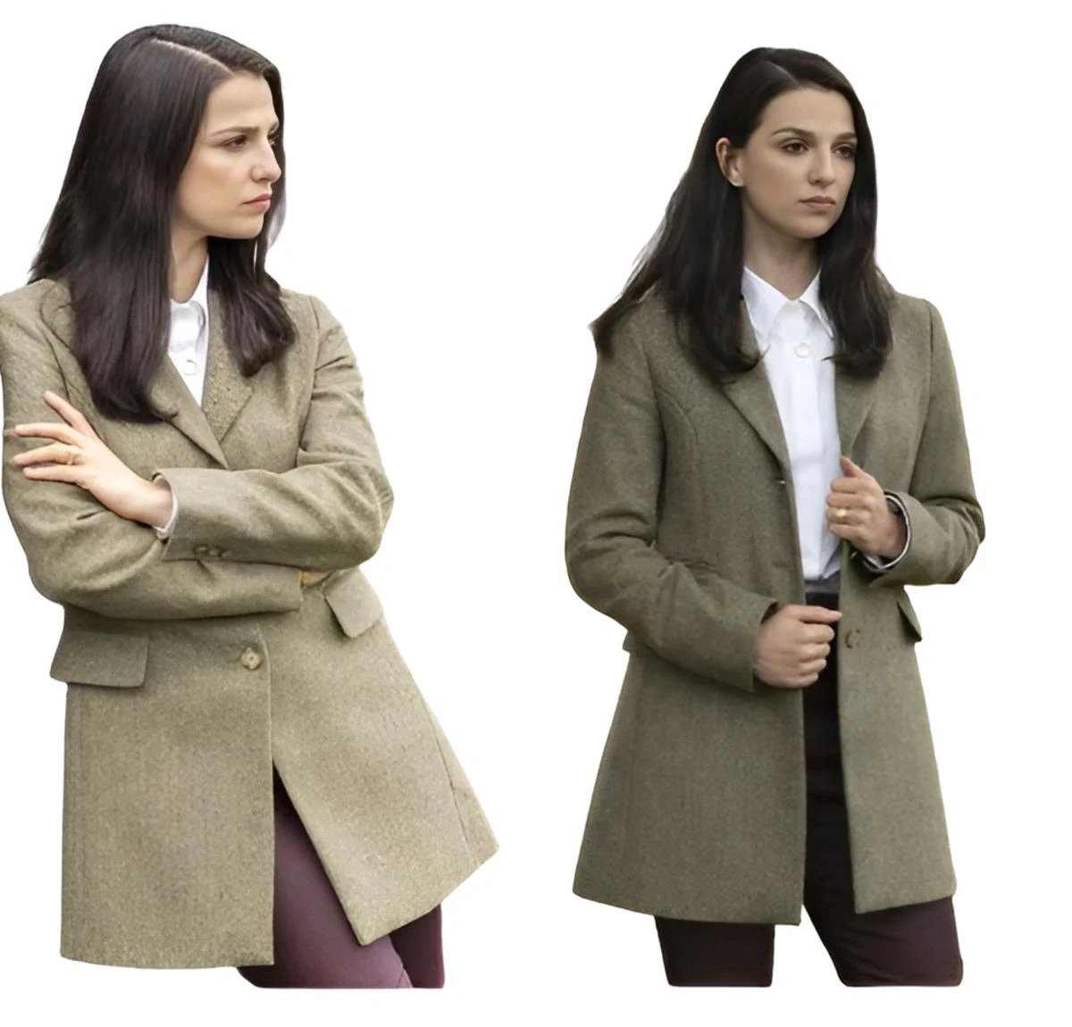 Industry Marisa Abela Wool Coat Industry Marisa Abela Wool Coat