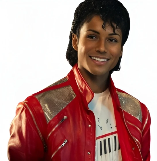 Jaafar Jackson Michael Red Jacket jaffar, jackson, michael, red, jacket, nephew, leather