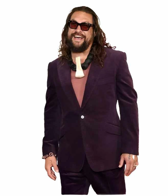 Jason Momoa The Wrecking Crew Purple Blazer Jason Momoa The Wrecking Crew Purple Blazer