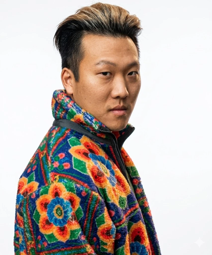 Joon Lee Floral Fleece Jacket Multicolor Pattern
