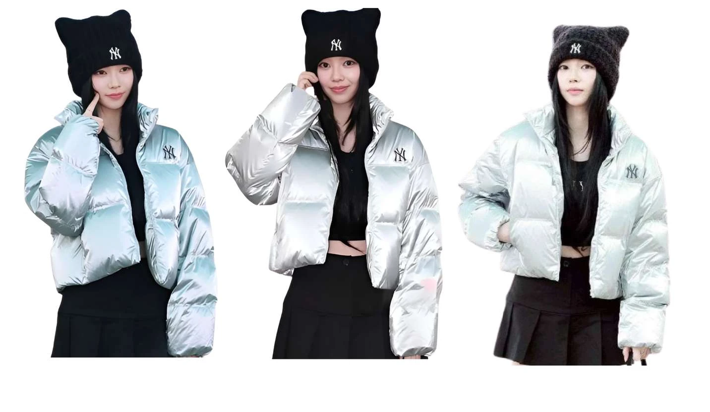 Karina Aespa Live Tour Tokyo Silver Puffer Jacket Karina Aespa Live Tour Tokyo Silver Puffer Jacket