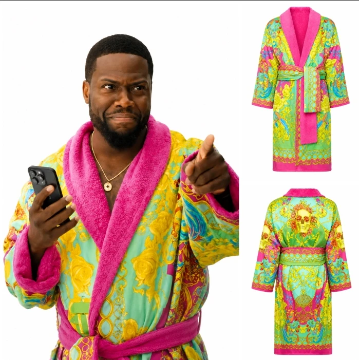 72 Hours Kevin Hart Multi Color Bathrobe