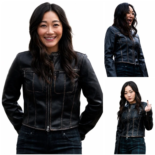 The Boys S05 Kimiko Miyashiro Black Leather Jacket