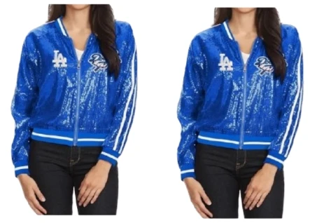 LA Dodgers Blue Fleece Jacket LA Dodgers Blue Fleece Jacket