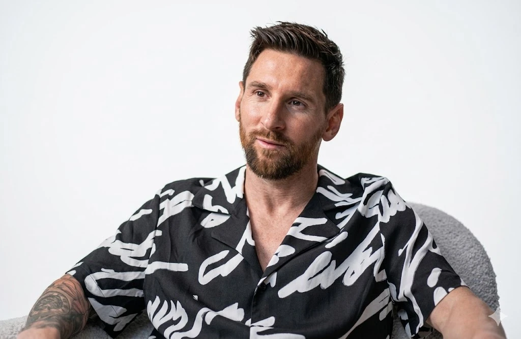 Lionel Messi Black And White Printed Shirt Half Sleeve Casual Outfit