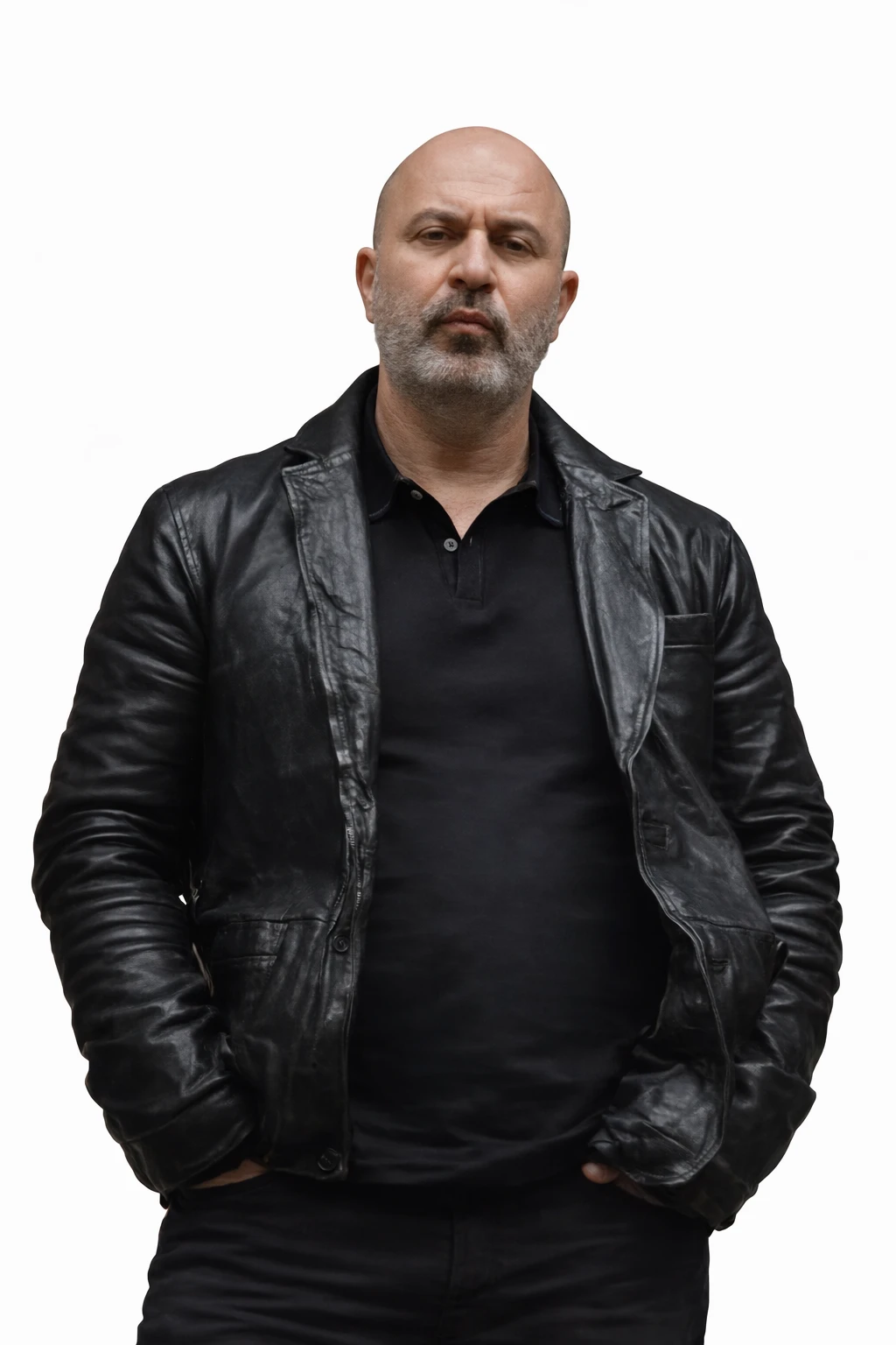 Lior Raz The Tuner Black Leather Jacket Close View