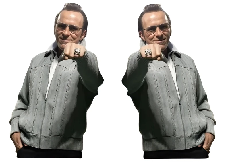 Madden Christian Bale Grey Wool Jacket Madden Christian Bale Grey Wool Jacket