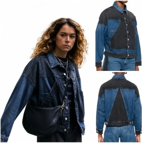 Maximum Pleasure Guaranteed S01 Tatiana Maslany Blue Denim Jacket Front View