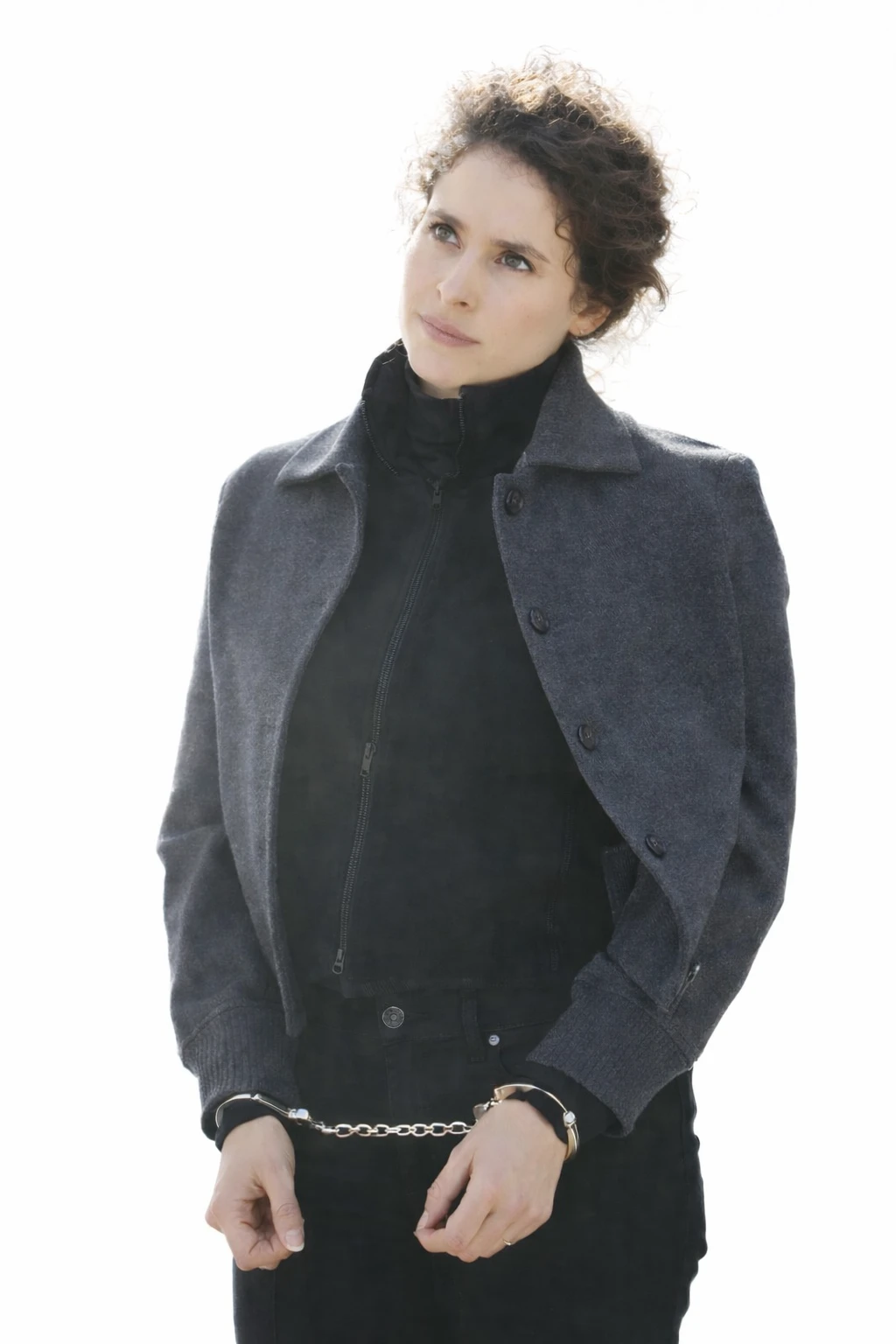 Melinda Michael Jacket, CIA Grey Coat, Grey Wool Jacket Women, Women Wool Coat, Celebrity Wool Jacket, Classic Grey Coat, Wool Winter Jacket, Women CIA Jacket