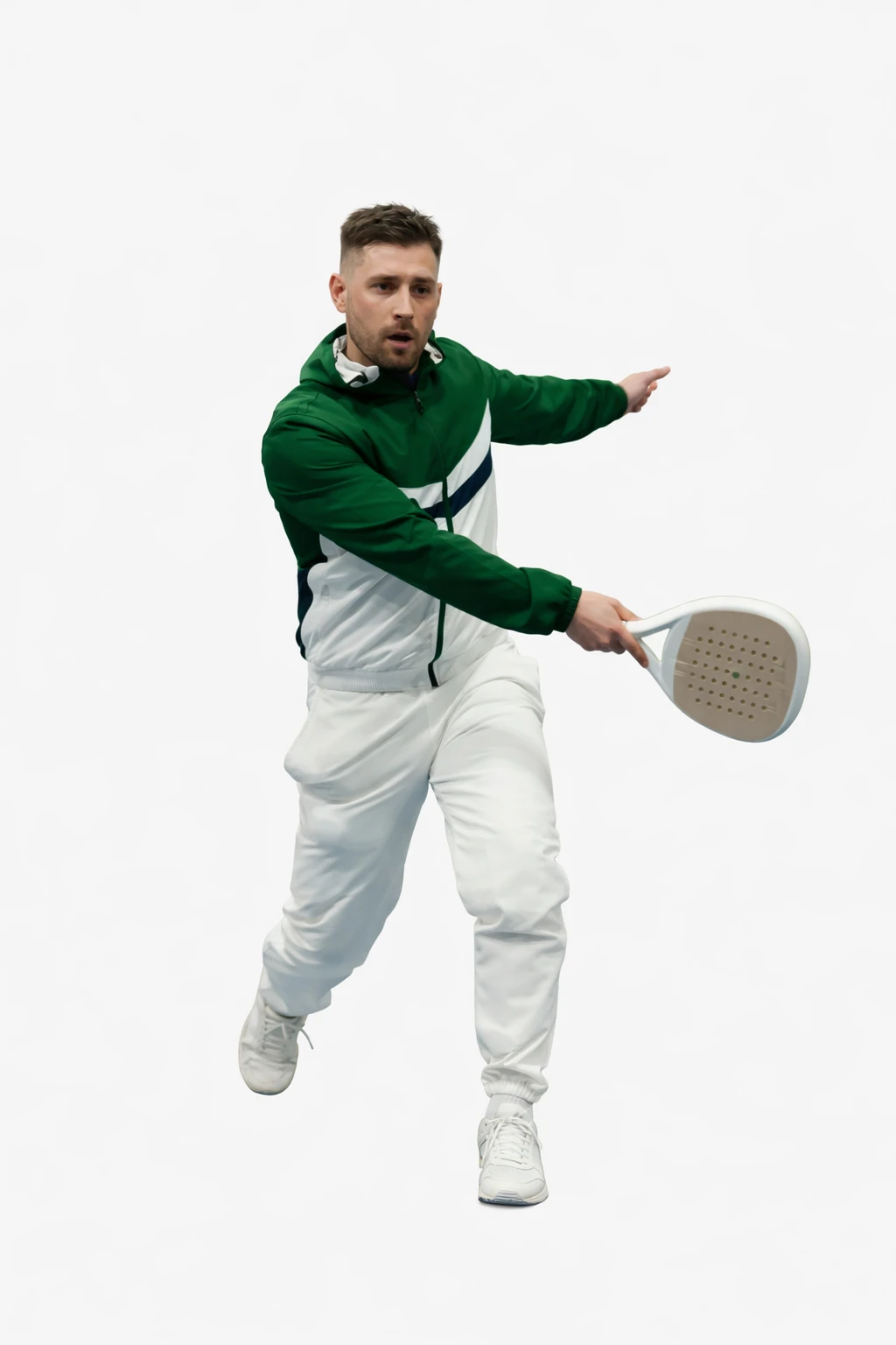 Preschool 2026 Tracksuit Jacket Green And White