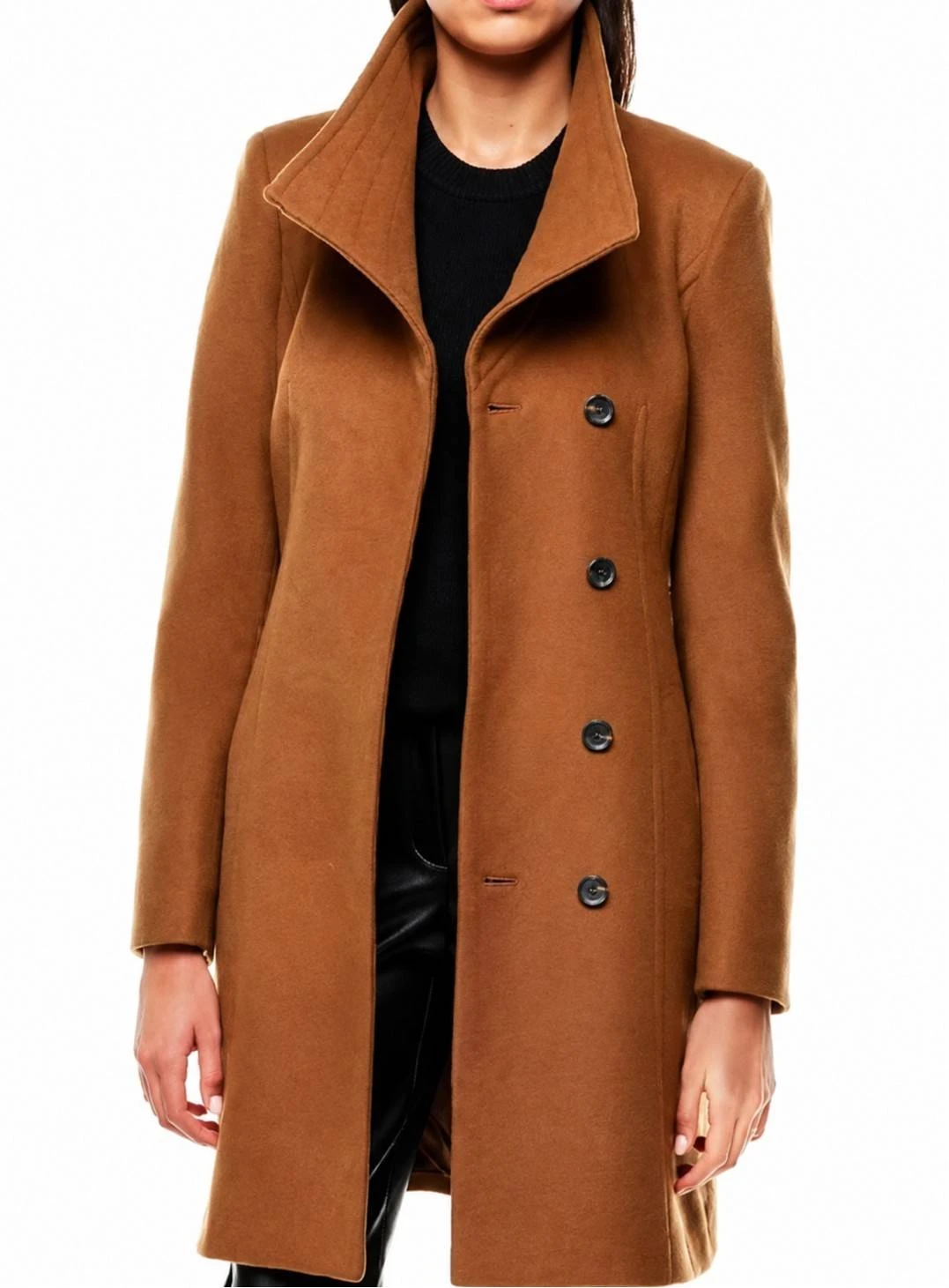 Off Campus 2026 Hannah Wells Brown Coat Front View