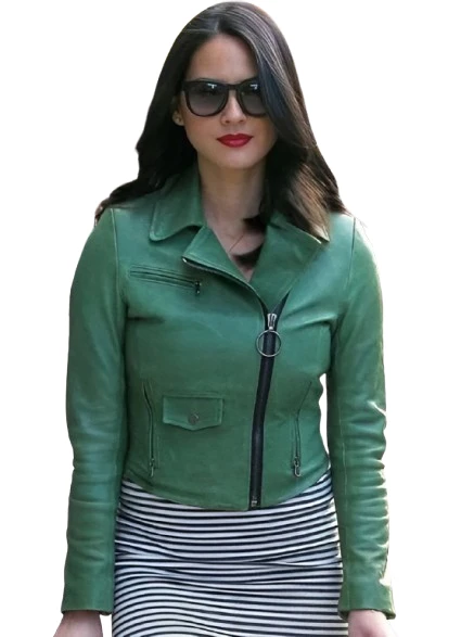 Olivia Munn Green Jacket
