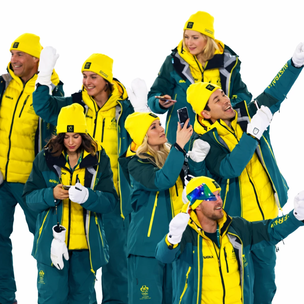 Winter Olympics 2026 Team Australia Opening Ceremony Jacket Front View