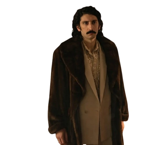 Pietro Castellitto The Big Fake Fur Coat pietro, castellitto, the, big, fake, brown, fur, coat, toni