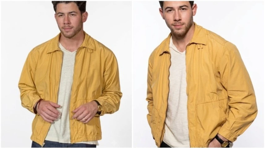Nick Jonas Wearing Mustard Yellow Jacket in Power Ballad 2026