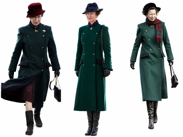 Princess Anne Green Long Coat Inspired By Princess Anne