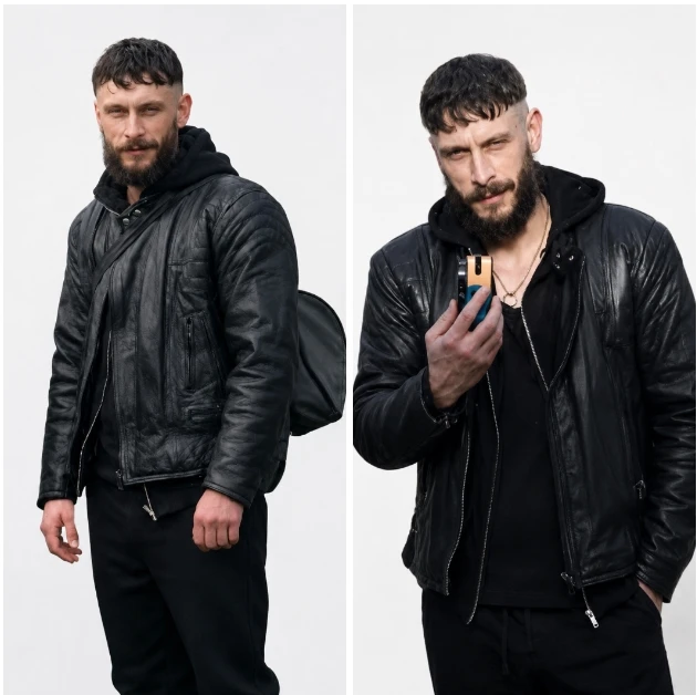 Half Man Richard Gadd Black Leather Jacket