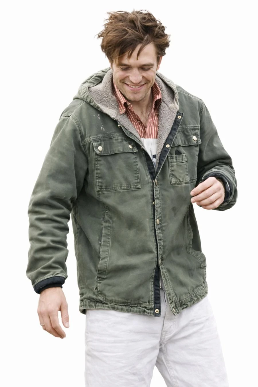 Robert Pattinson Here Comes The Flood Cotton Jacket Robert Pattinson Here Comes The Flood Green Cotton Jacket