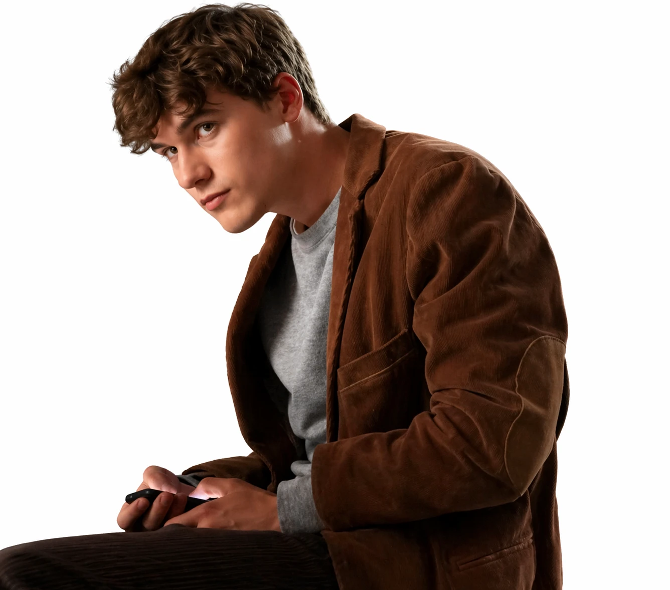 Sam Nivola Drivers Ed Brown Corduroy Blazer Classroom Scene