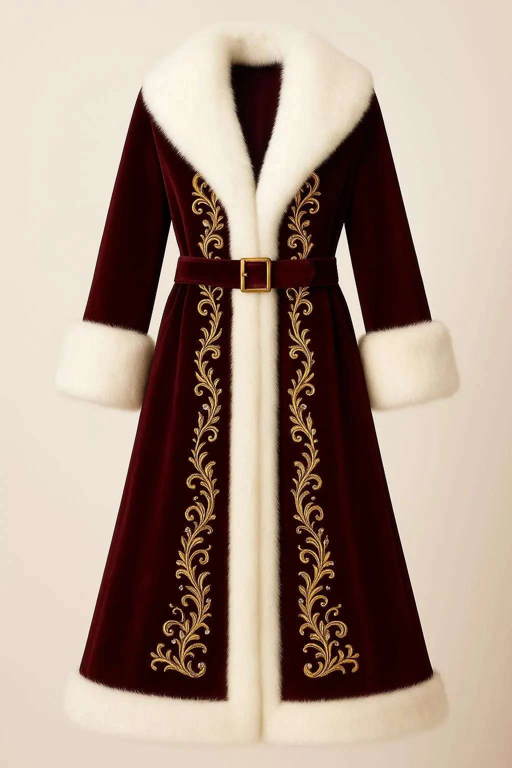 Shop Santa Claus Burgundy Coat 