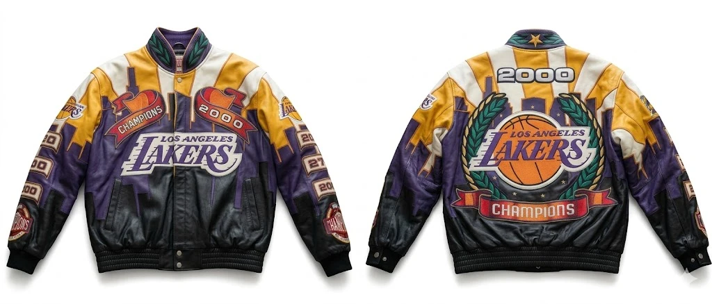 Shaquille O’Neal Lakers Leather Jacket