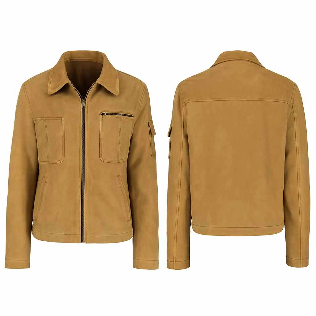 Sicario 3 2025 Florence Pugh Tan Suede Jacket Florence Pugh Sicario 3 2025 Tan Suede Jacket