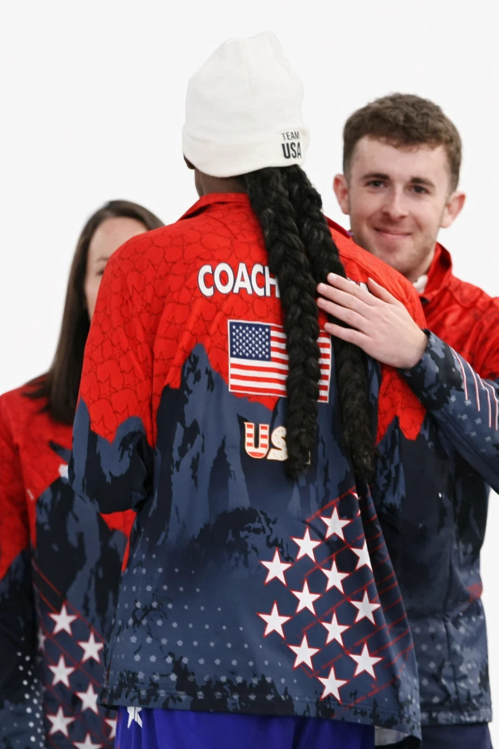 Snoop Dogg Curling Milano Cortina 2026 Winter Olympics Jacket Back View