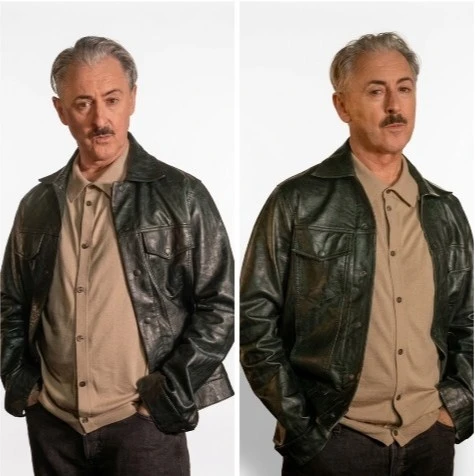 Tip Toe Season 1 Alan Cumming Black Leather Jacket