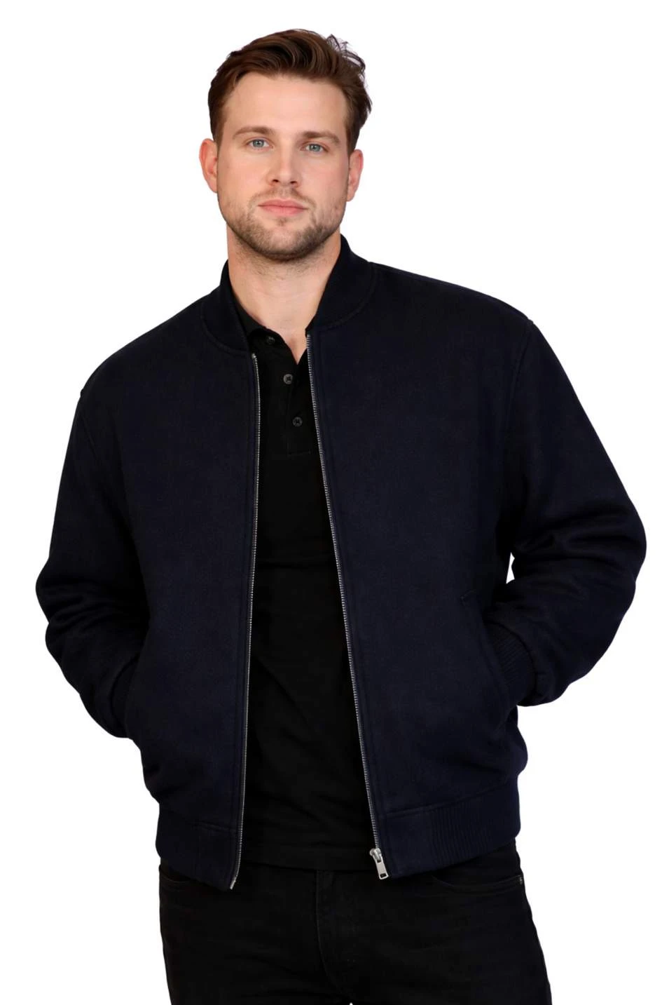 Tuner Leo Woodall Blue Wool Jacket tuner, leo, woodall, navy, blue, wool, jacket, niki
