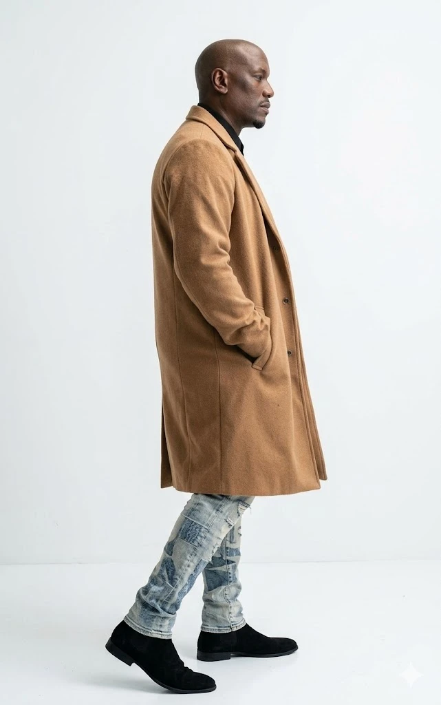 Kill Code 2026 Tyrese Gibson Camel Brown Coat Kill Code Tyrese Gibson Brown Coat
