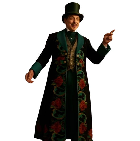 Wicked For Good Jeff Goldblum Floral Coat Wicked For Good Jeff Goldblum Floral Coat