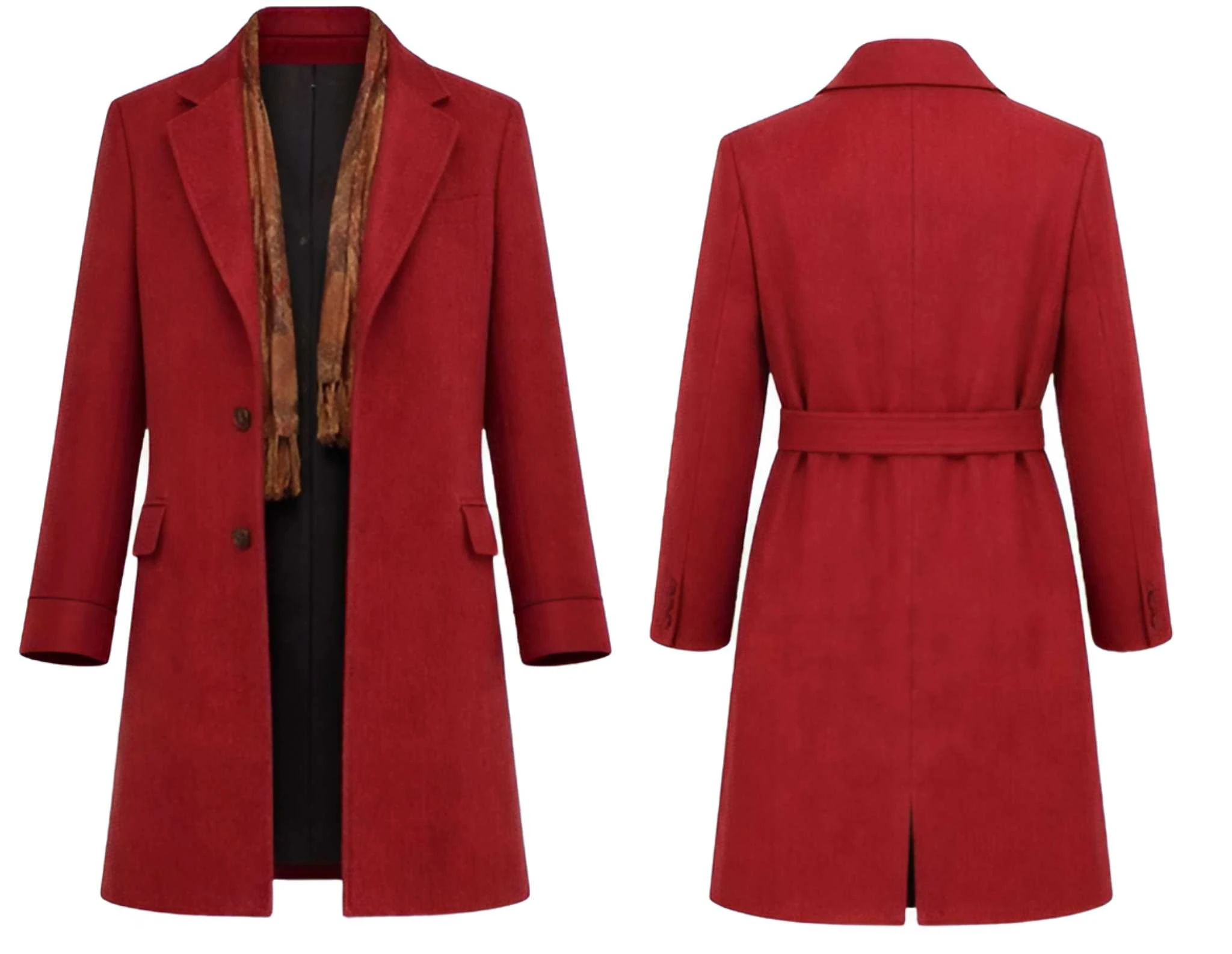 Young Sherlock Colin Firth Red Wool Coat Young Sherlock Colin Firth Red Wool Coat