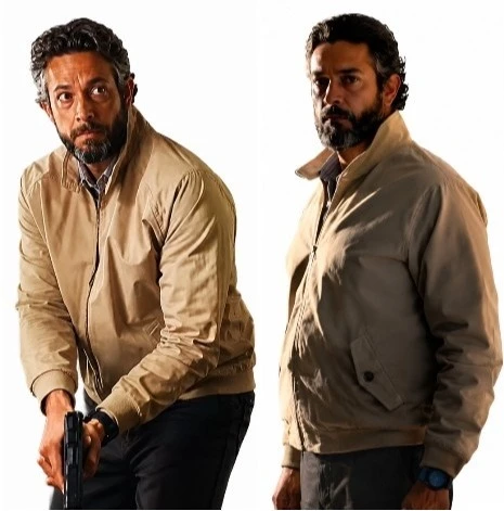 The Fix 2026 Zachary Levi Beige Movie Jacket