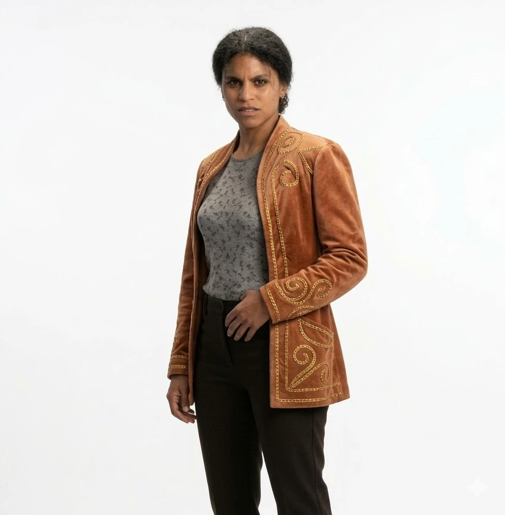 Zazie Beetz They Will Kill You Brown Jacket They Will Kill You Brown Jacket
