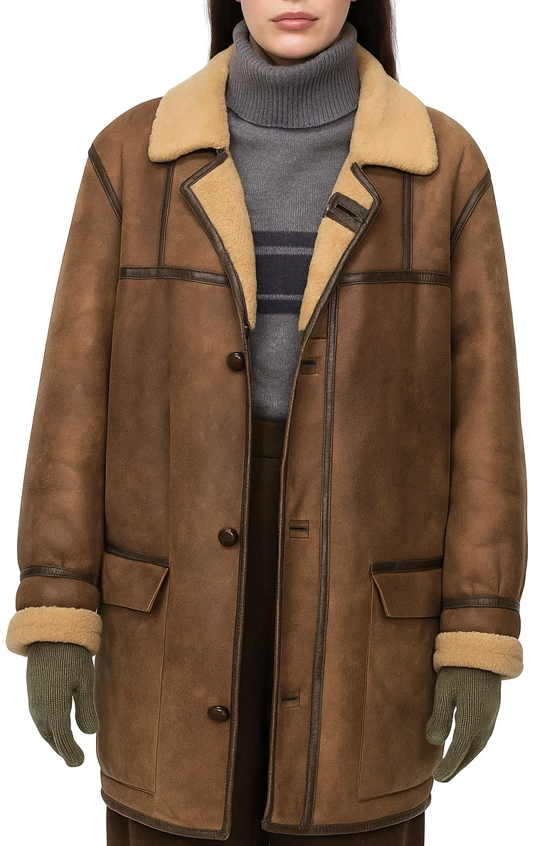 Sorry Baby 2025 Eva Victor Shearling Jacket 