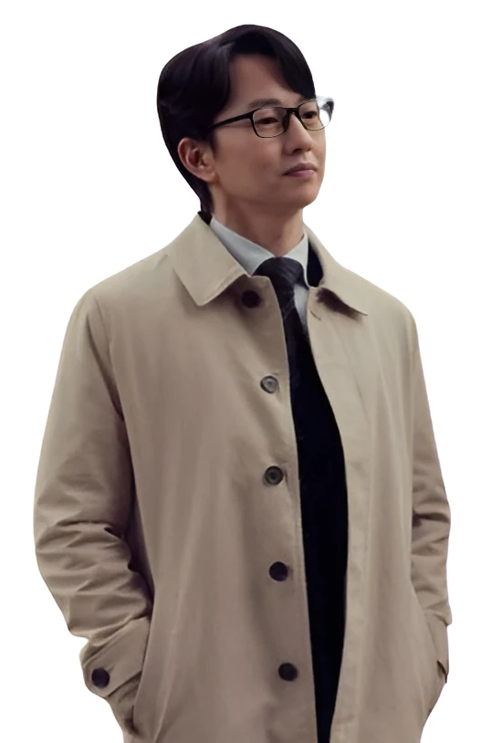 Alex Finnerty XO Kitty S02 Trench Coat Front View