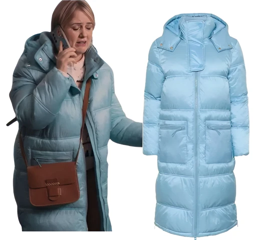 Amandaland Philippa Dunne Blue Puffer Coat Amandaland Philippa Dunne Blue Puffer Coat